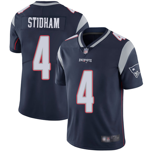 New England Patriots Limited Navy Blue Men #4 Jarrett Stidham Home NFL Jersey Vapor